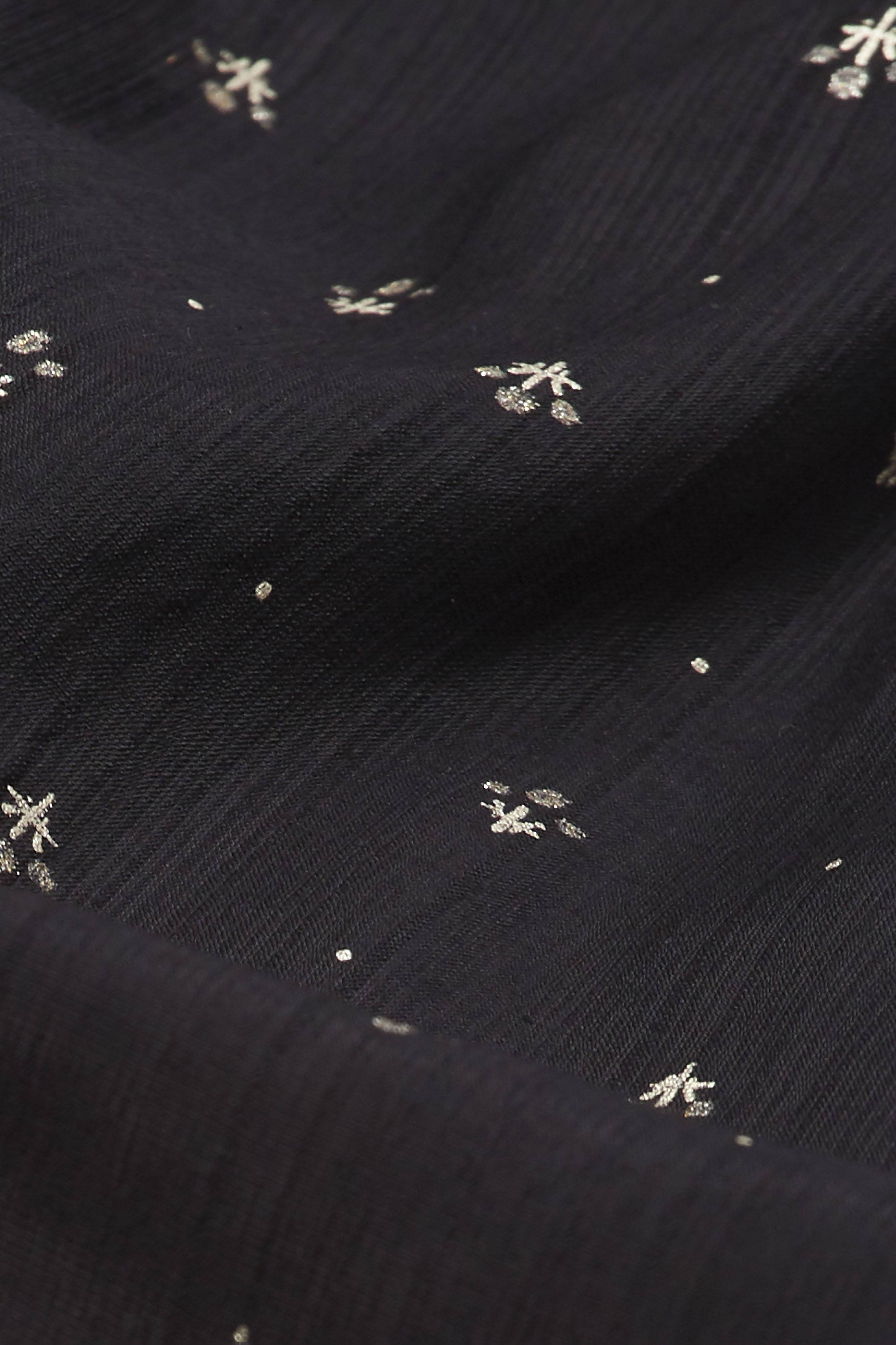 Black Cotton Printed Sleeveless Short Kurti image number 2