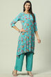 Pink Viscose A-Line Kurta Palazzo Suit Set image number 0