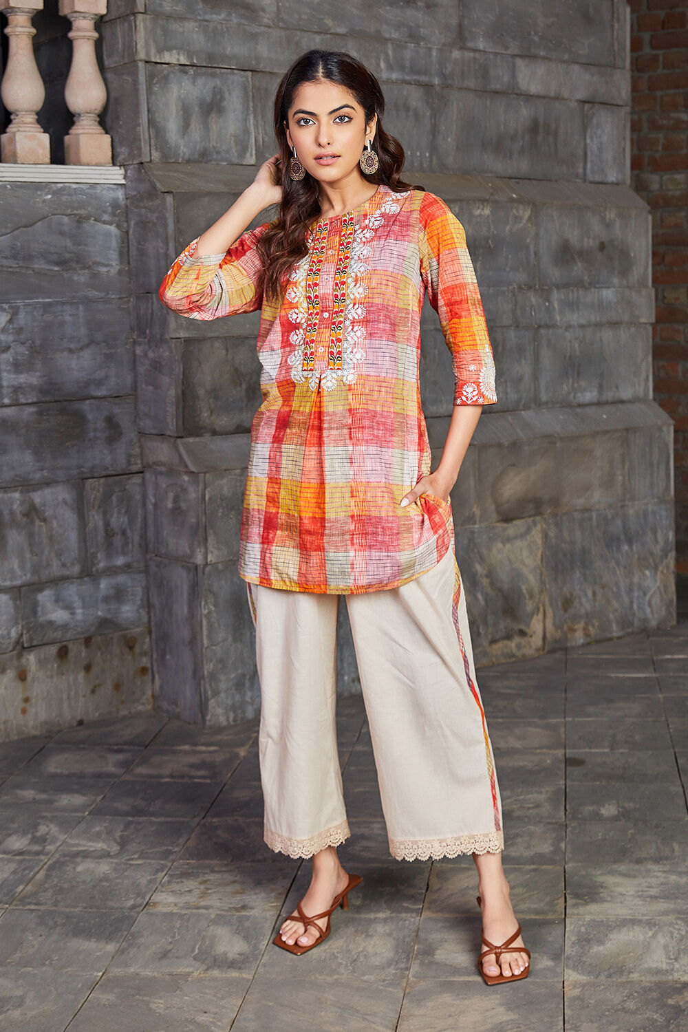 Biba orange suit set store