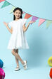 White Cotton Dress image number 0