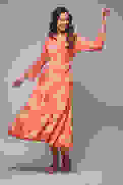 Coral LIVA Straight Printed Dress image number 0