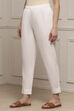 Blue Cotton Slim Pants image number 2