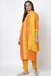 Rust Embroidered Easy Stitch Suit Set image number 2
