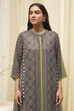 Black Printed Straight Kurta image number 1