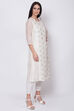 Yellow Poly Cotton A-Line Embroidered Kurta image number 3