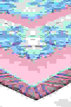 Sky Blue Rayon Straight Kurta Cross Yoke Salwar Suit Set image number 3