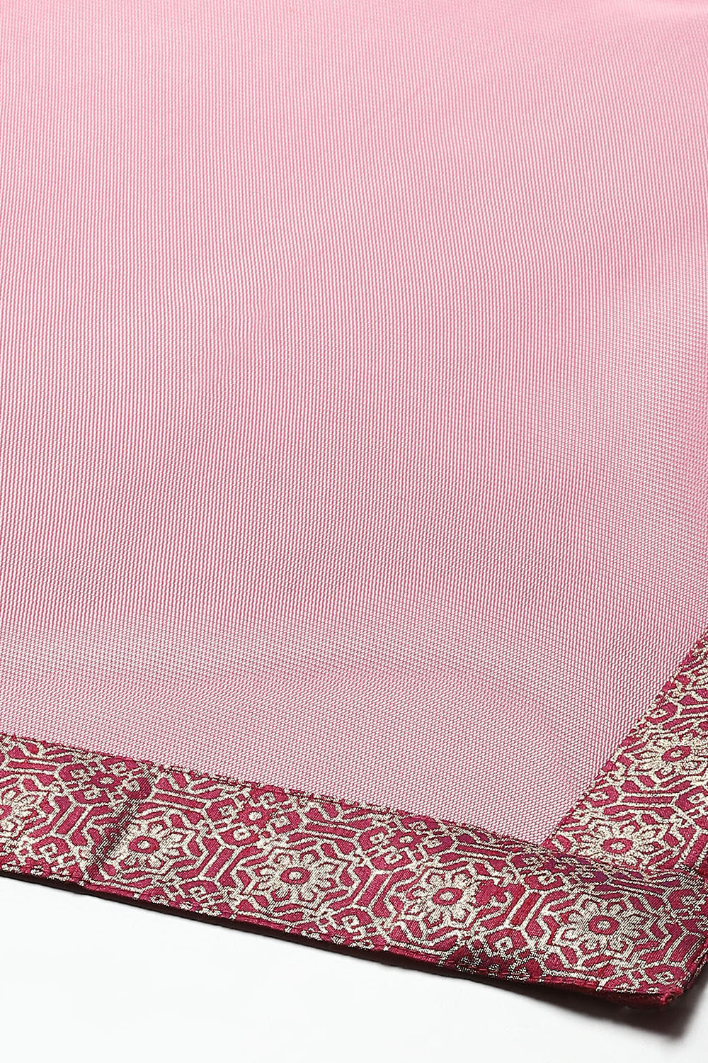 Navy Blue Polyester Straight Kurta Lehenga Set image number 3