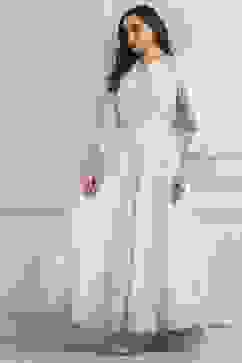 Off White LIVA Straight Printed Top image number 5