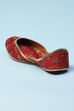 Maroon PU Mojaris image number 4