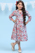 Blue Cotton Straight Printed Kurta image number 0