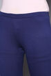 Navy Viscose & Lycra Leggings image number 1