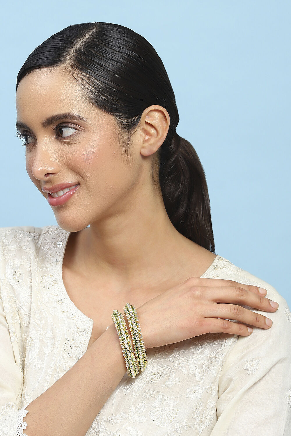 Green Alloy Bangle image number 3