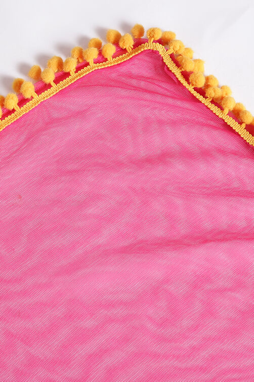 Pink Cotton Anarkali Suit image number 3