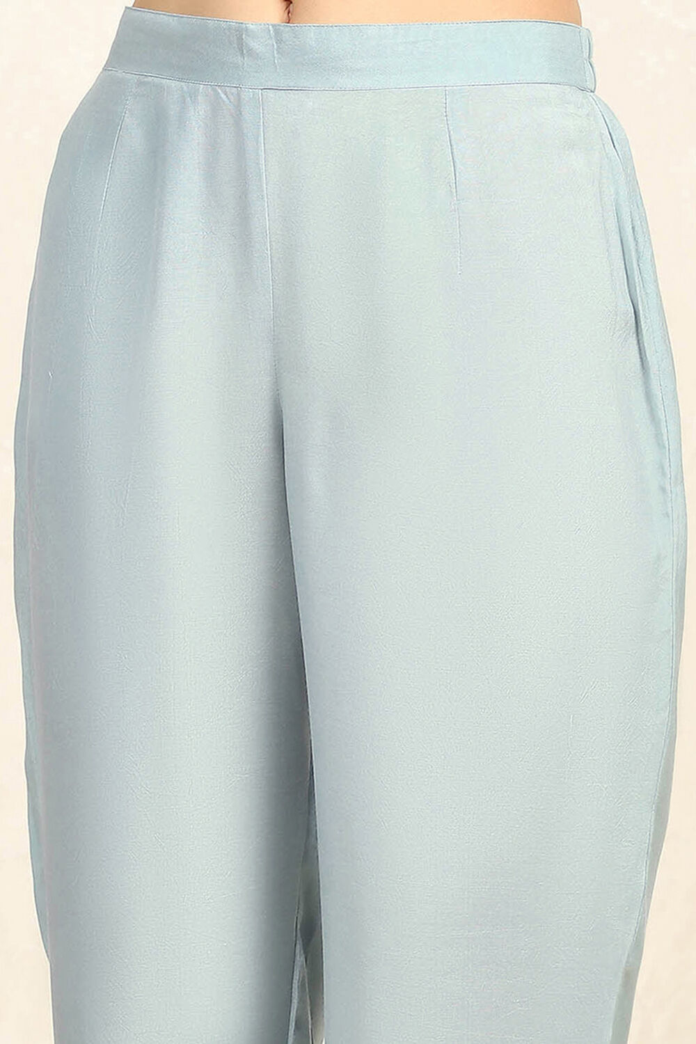 Baby Pink Chanderi Unstitched Suit Set image number 3