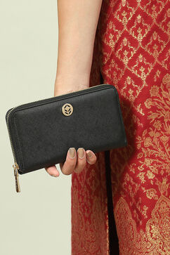 Black Pu Leather Wallet image number 6