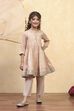 Gold Cotton Gathered Suit Set image number 0