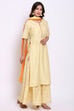 Onion Pink Art Silk Straight Kurta Sharara Suit Set image number 3