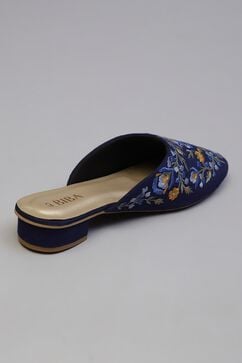 Blue Embroidered Mules image number 5
