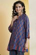 Indigo Viscose Rayon Straight Kurta image number 3