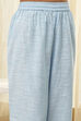 Light Blue Cotton Gathered Suit Set image number 2