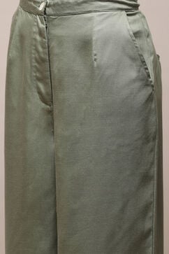 Green Bay Cotton Straight Solid Pants image number 1