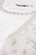 White Cotton Blend Straight Printed Dress image number 1
