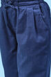 Blue Cotton Solid Pant image number 1