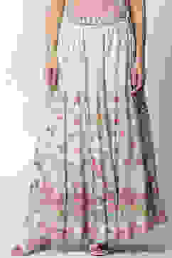 Green Art Silk Skirts image number 0