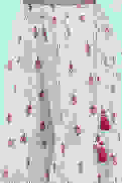 Off-White and Pink Cotton Peplum Suit Set image number 2