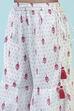 Off White/Pink Cotton A-Line Garara Set image number 2