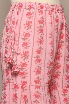 Pink Polyester A-Line Suit Set image number 2