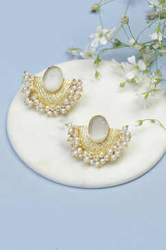 Off White Brass Earrings image number 0