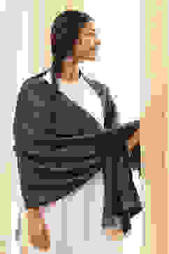 Navy Cotton Blend Dupatta image number 3