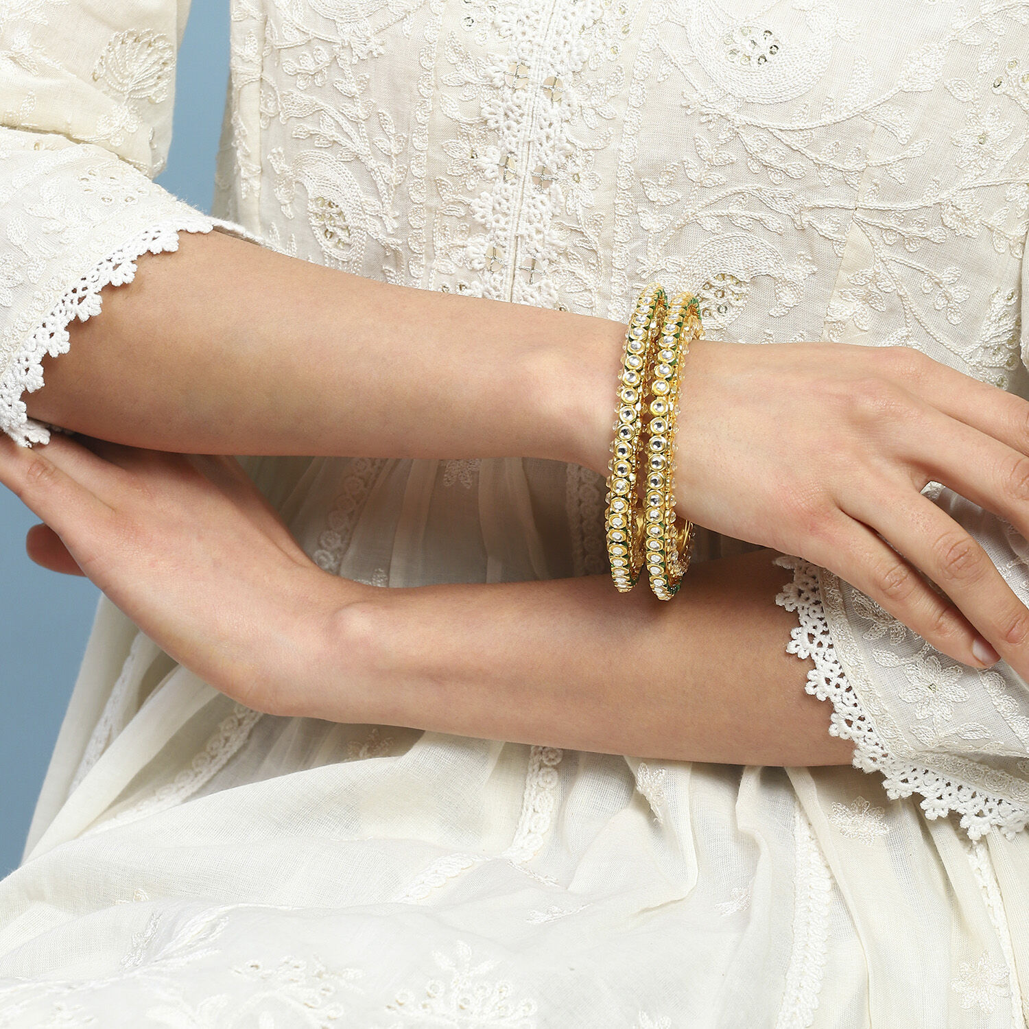 Green Alloy Bangle image number 1