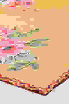 Yellow Poly Viscose A-Line Printed Kurta Palazzo Suit Set image number 3