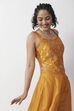 Mustard Yarndyed Fitted Sleeveless Top image number 0