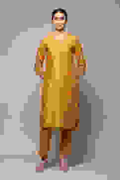 Ochre Rayon Flared 2 Piece Set image number 6