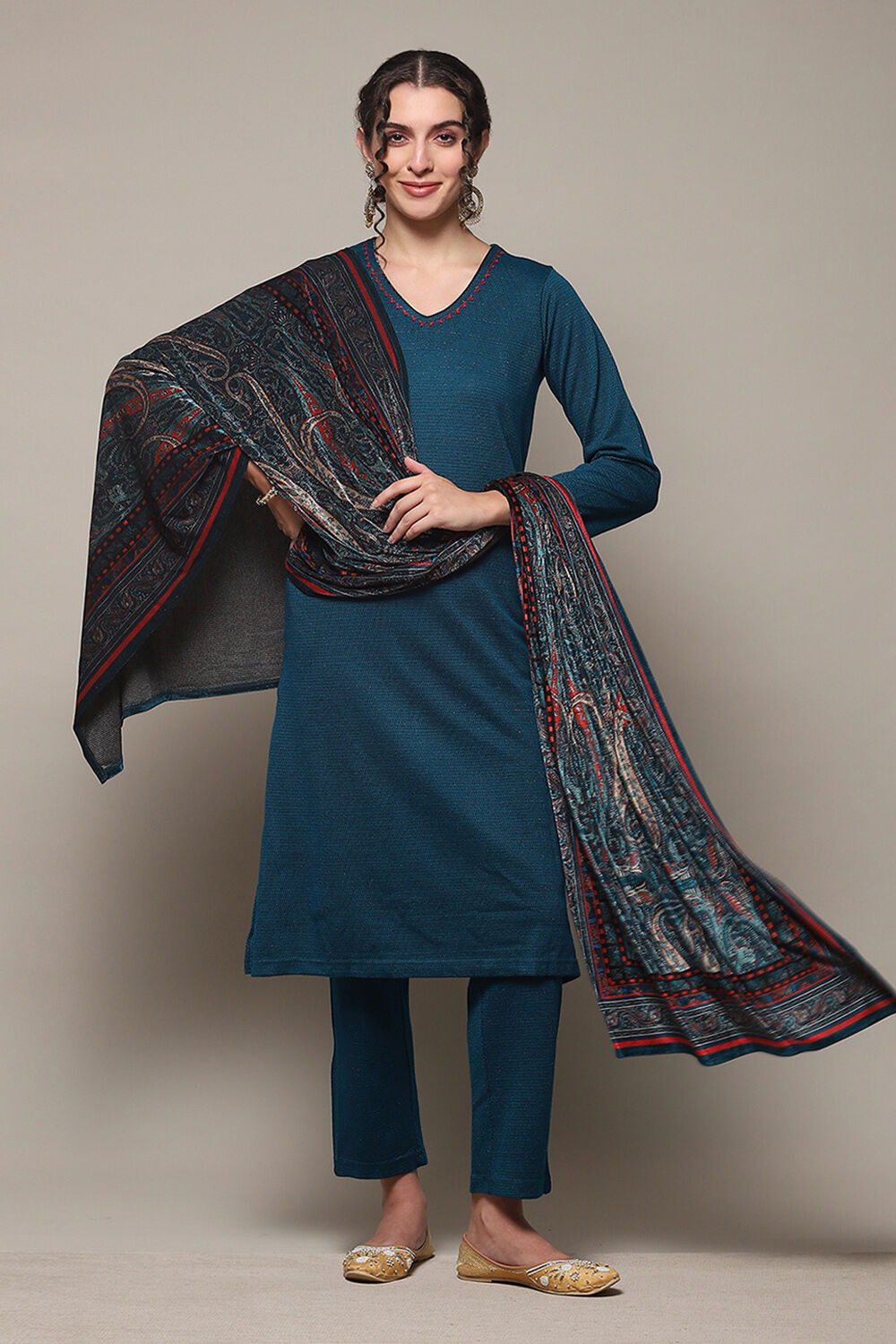 Peacock blue kurta clearance