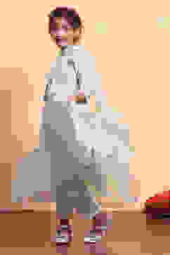 Matcha Green Polyester Blend Anarkali With Jacket Kurta Set image number 3