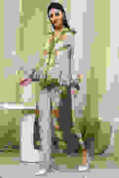 Green Floral Printed Co-ord Set image number 3