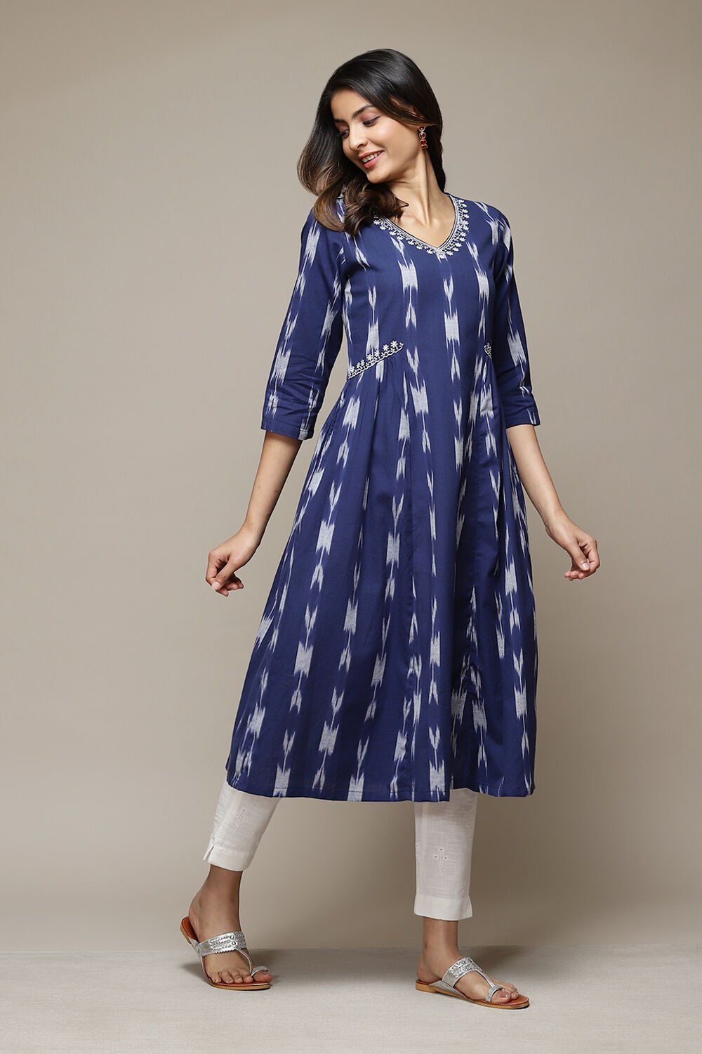 Ikat discount cotton kurtis