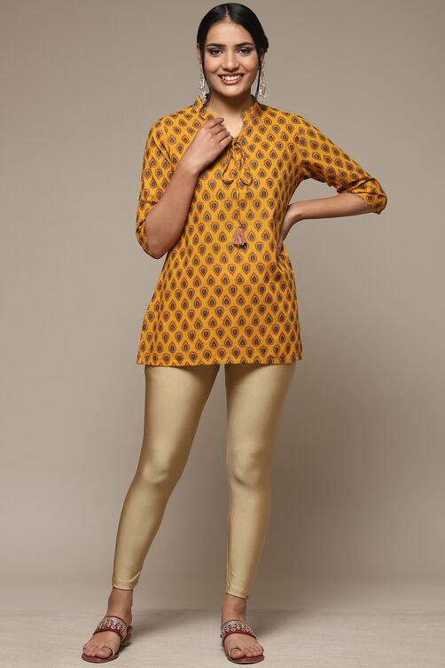 Dull Gold Spandex Leggings