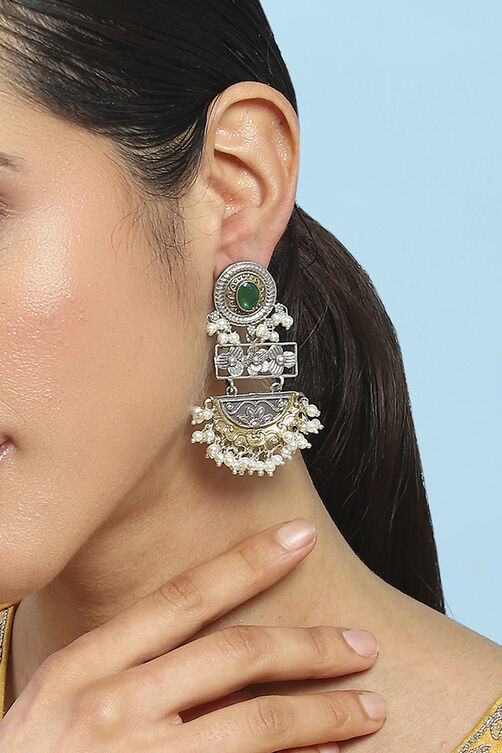Green Brass Drop & Danglers image number 1