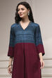 Teal Viscose Rayon Straight Printed Kurta Pants Set image number 1