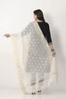 Off White Poly Cotton Dupatta image number 2