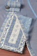 Blue Cotton Printed Unstitched Suit Set image number 0