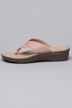 Pink Synthetic Suede Sandals image number 3