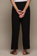 White Cotton Solid Pant image number 4