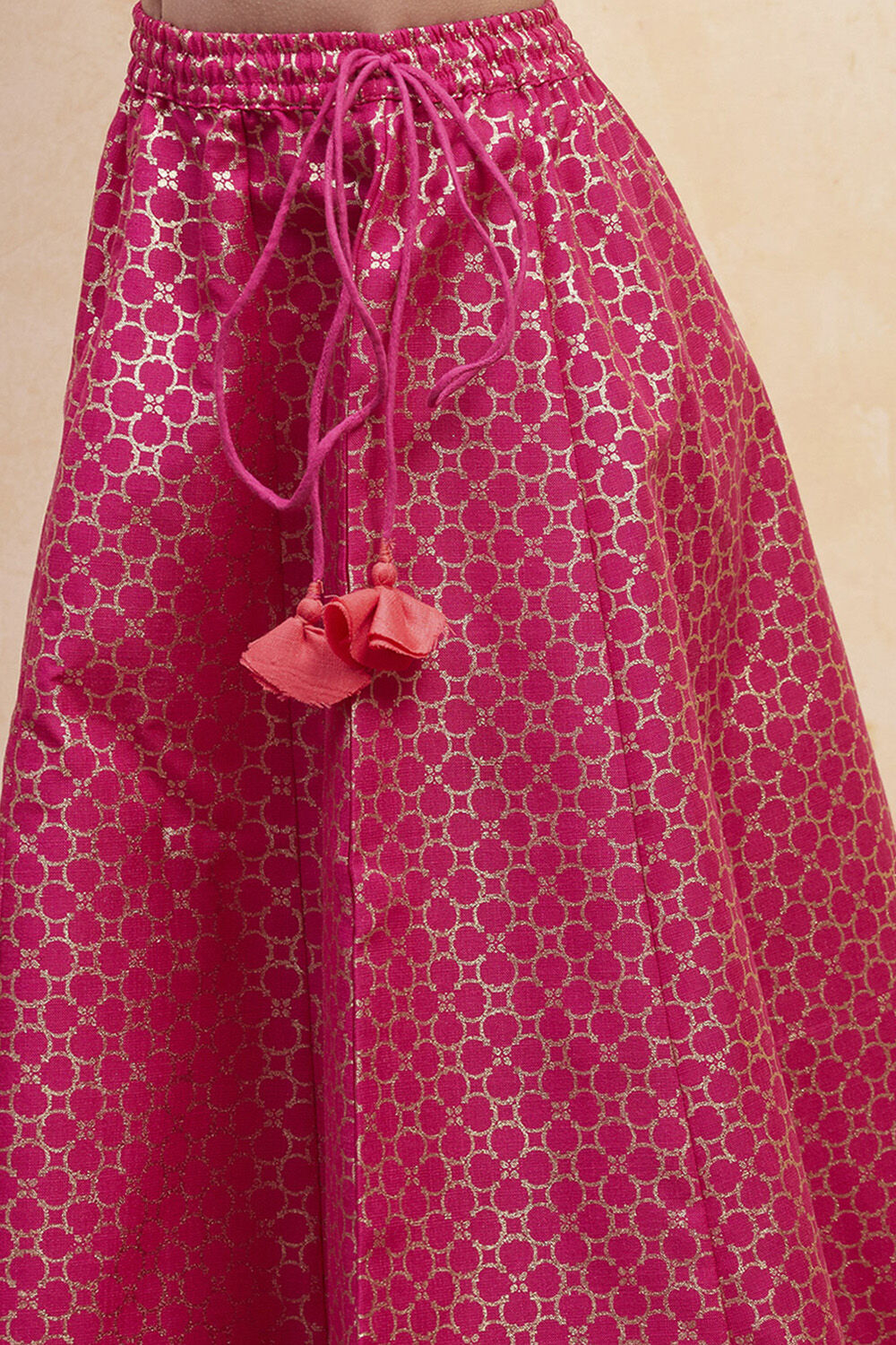 Black Printed Flared Lehenga Set image number 2