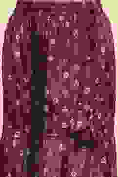 Purple Viscose Rayon Printed Peplum Suit Set image number 2